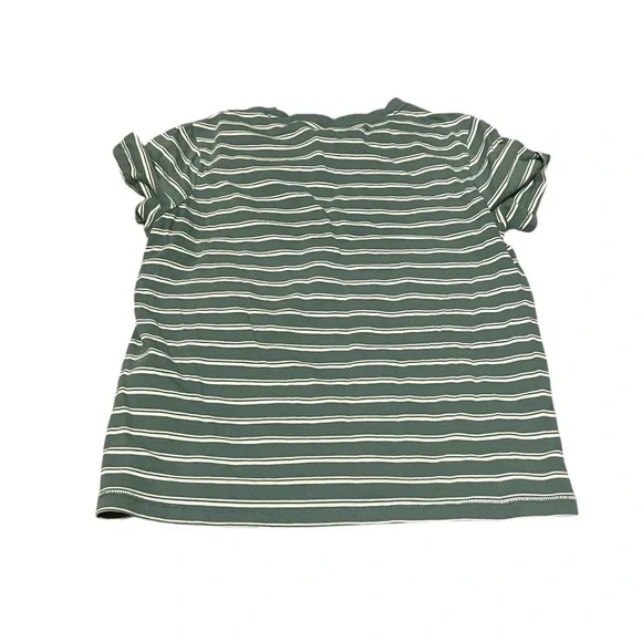 Arizona Striped Green & White Junior Girls T-Shirt Size Small GUC - Picture 2 of 6